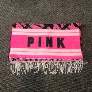 VS PINK, Pink Throw Blanket Reversible Scarf